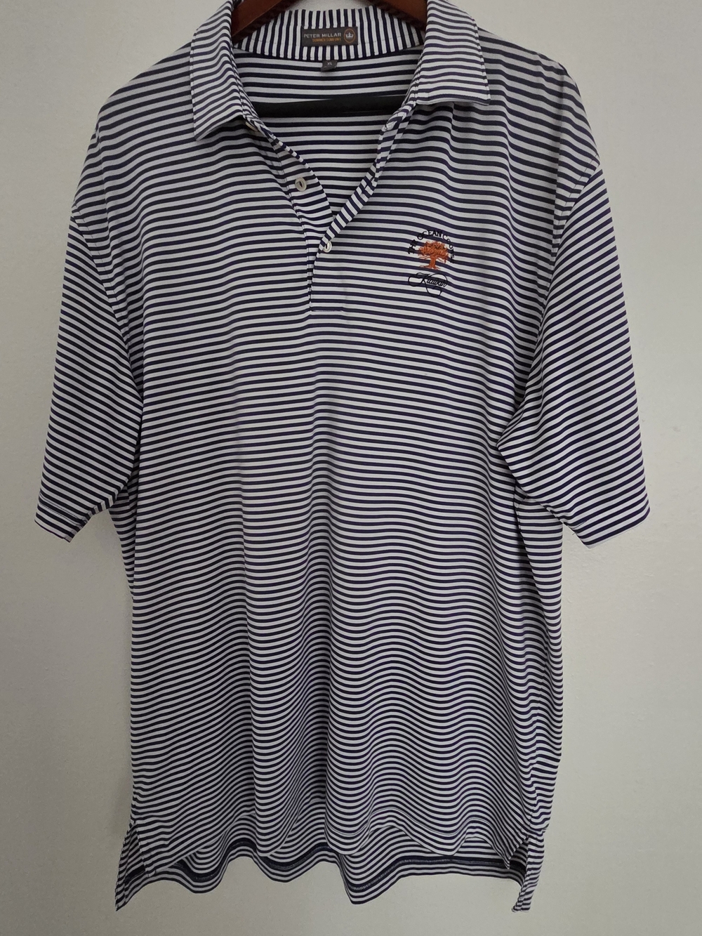 Peter Millar Summer Comfort Kiawah Ocean Course Golf Striped Polo XL